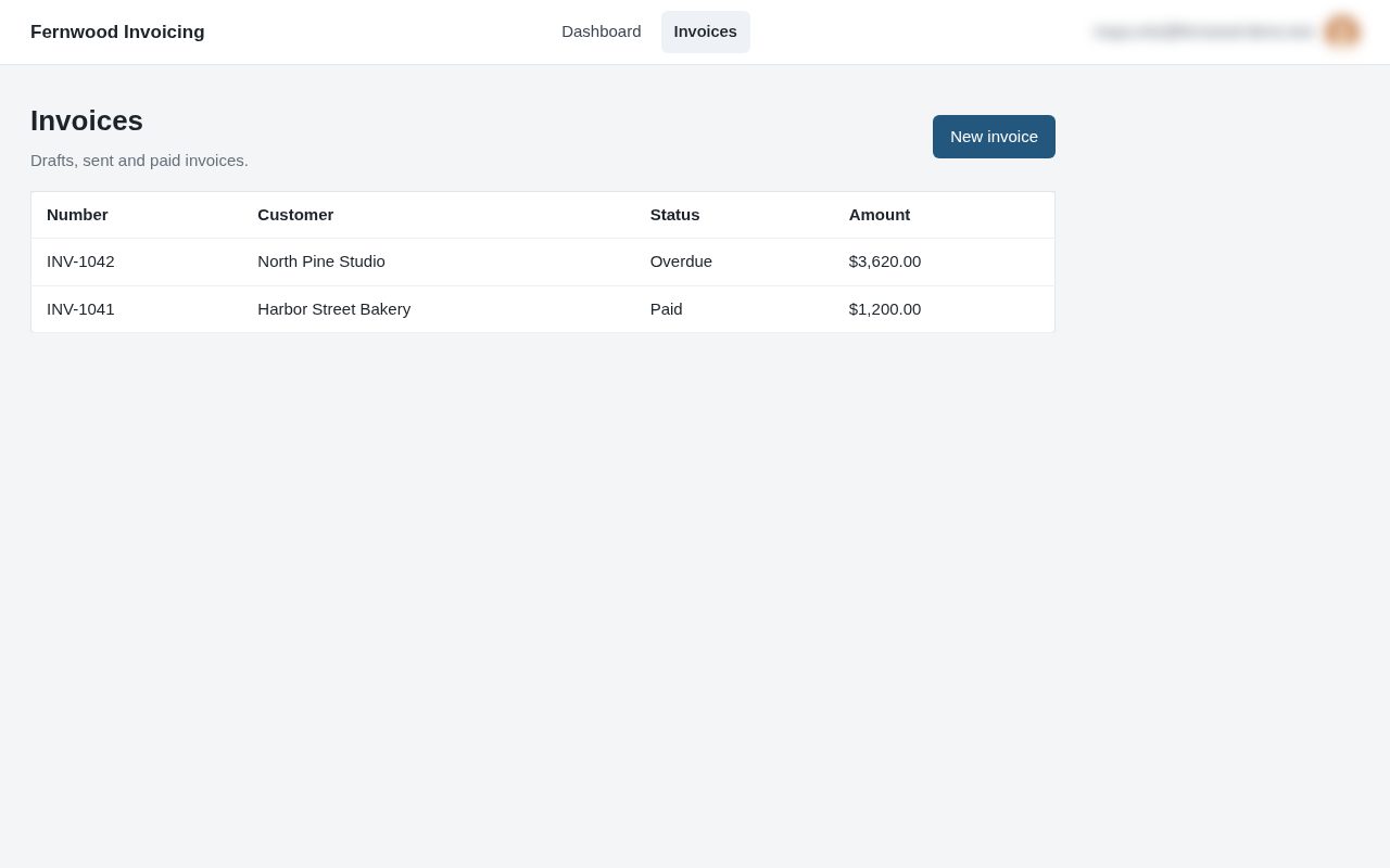 Start a new invoice