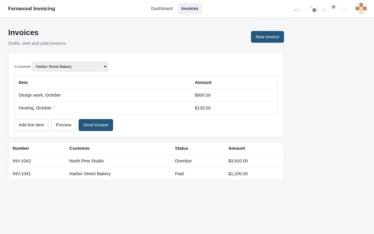 Preview your invoice