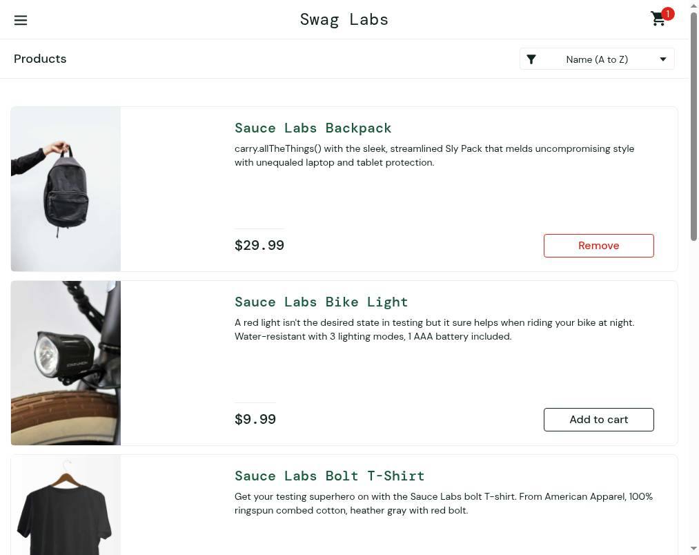 Open your shopping cart